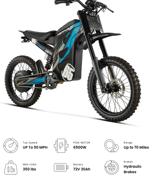 HappyRun 6500W Electric Dirt Bike G300 Pro