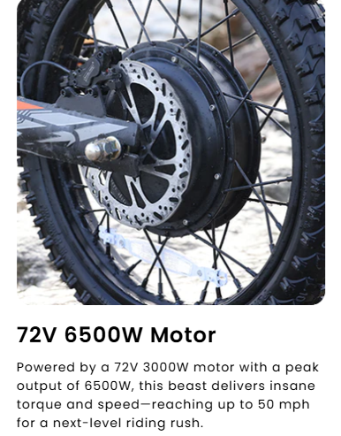 HappyRun 6500W Electric Dirt Bike G300 Pro