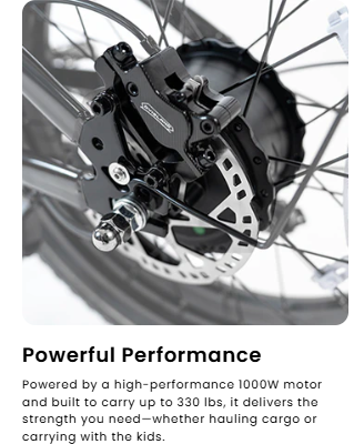 HappyRun G70 2000W Dual Battery Fast Electric Cargo Bike