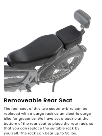 HappyRun G70 2000W Dual Battery Fast Electric Cargo Bike